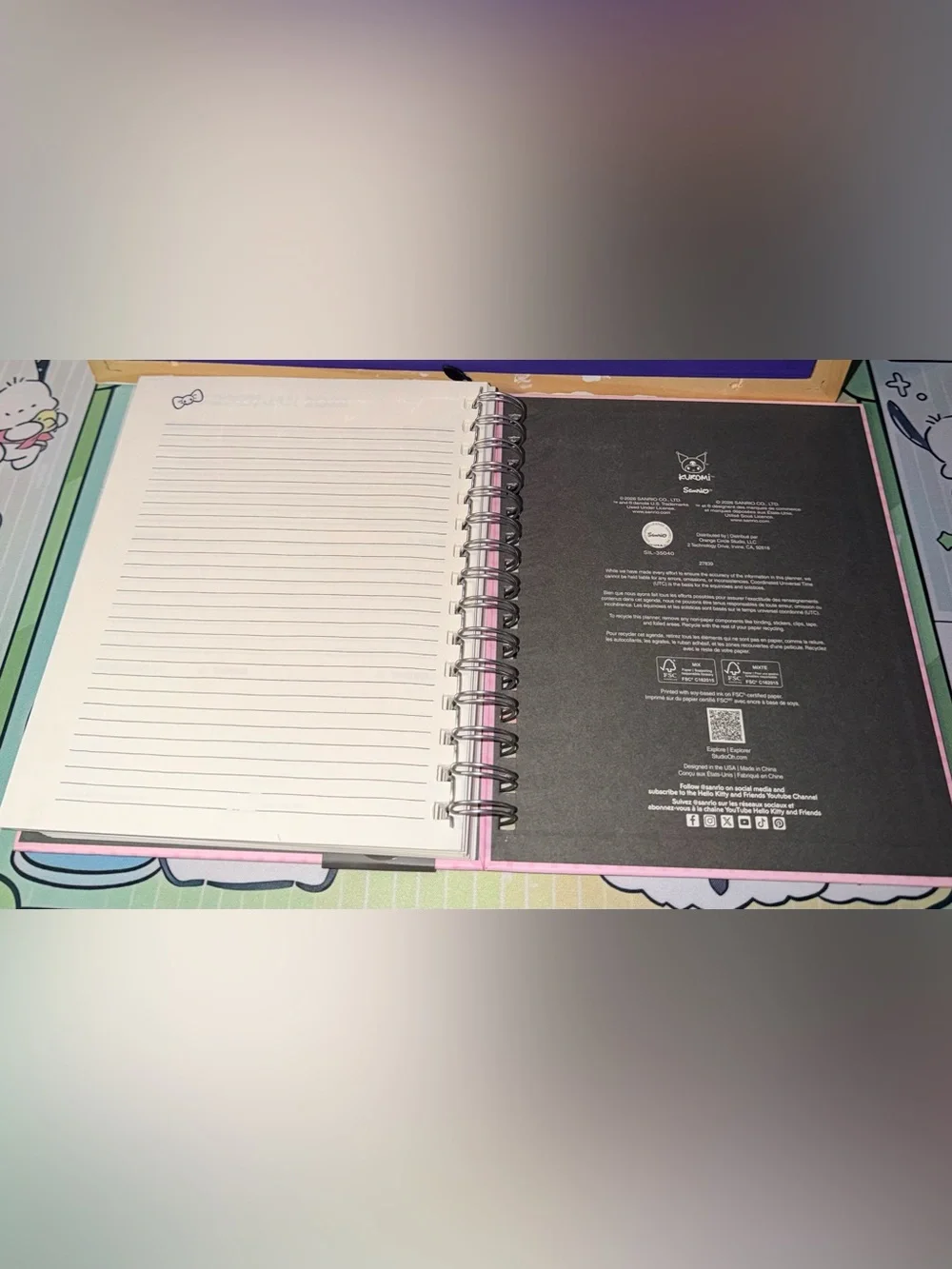 💜NIP Kuromi 2027 17-Month Planner Aug 2026-Dec 2027